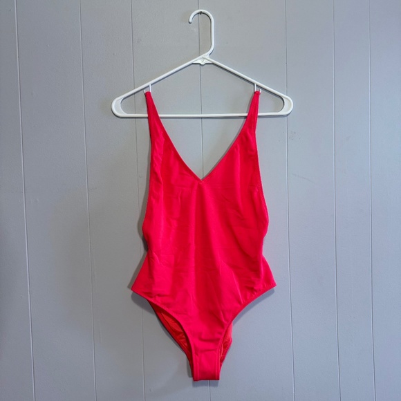 Topshop Other - Topshop Neon Pink Pamela One Piece Swimsuit Size 8